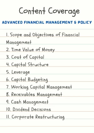 Advanced Financial Management & Policy for M.Com DU (Delhi University) by CA Raj K Agrawal