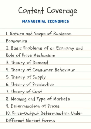 Managerial Economics for M.Com DU (Delhi University) by CA Aishwarya Khandelwal Kapoor