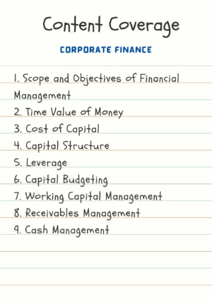 Corporate Finance for BBA DU (Delhi University) by CA Raj K Agrawal