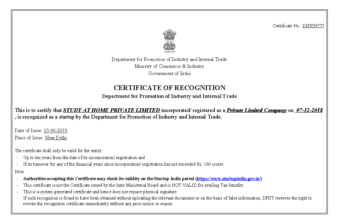 CA Raj K Agrawal, Founder - Study At Home Private Limited